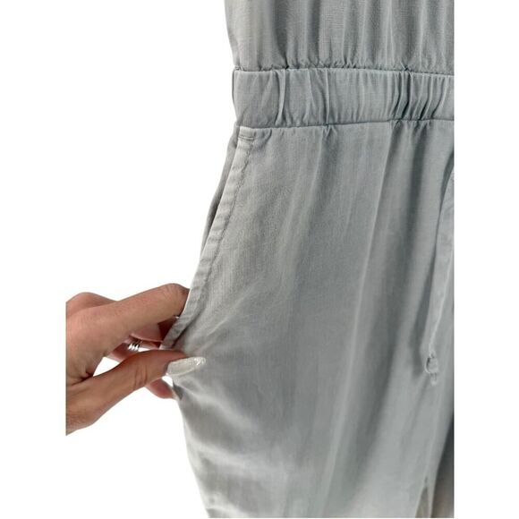 Anthropologie Cloth & Stone Juliana Jumpsuit Size S Gray Ombre Cropped V Neck - Picture 4 of 12